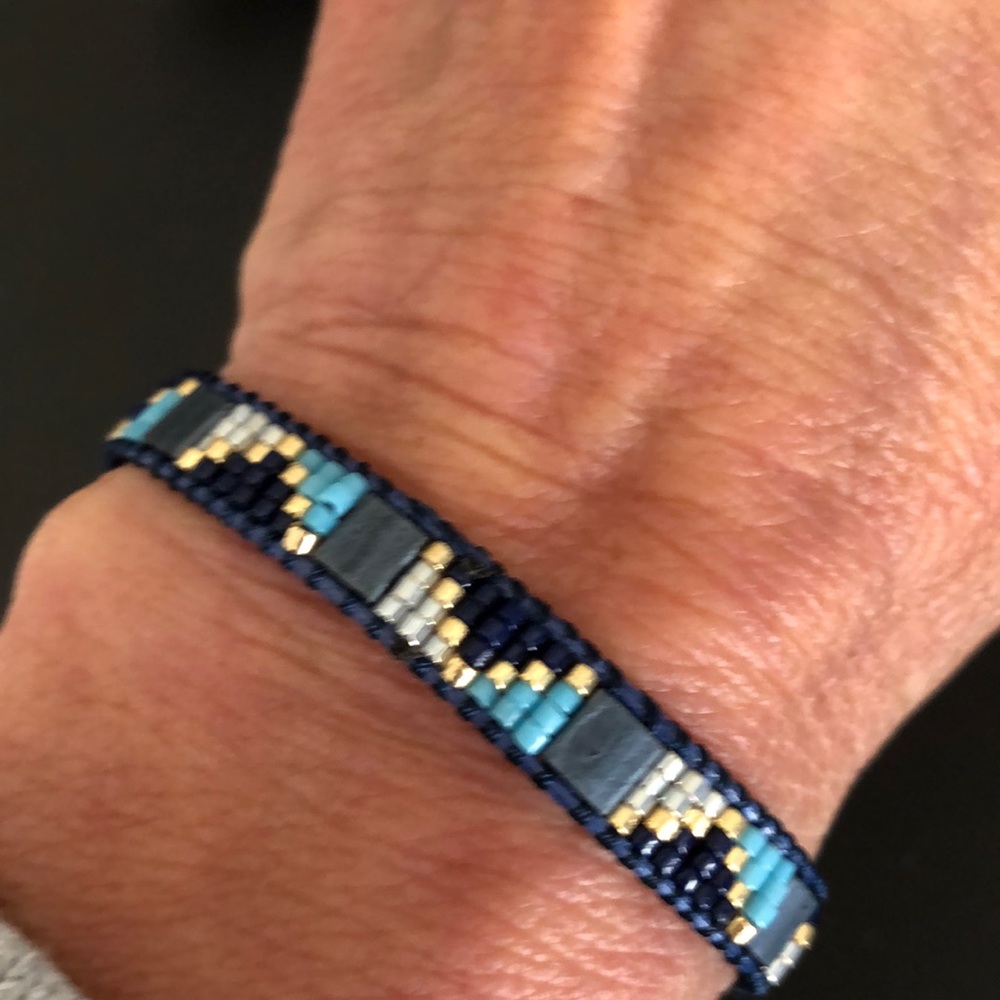Shades of blue and gold